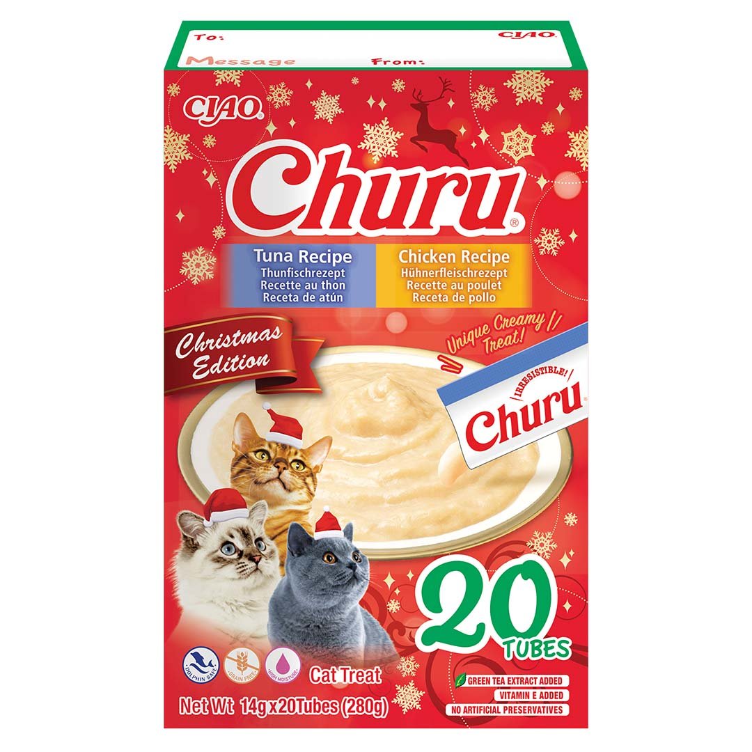 CIAO Churu Christmas edition kip & tonijn Snacks INABA