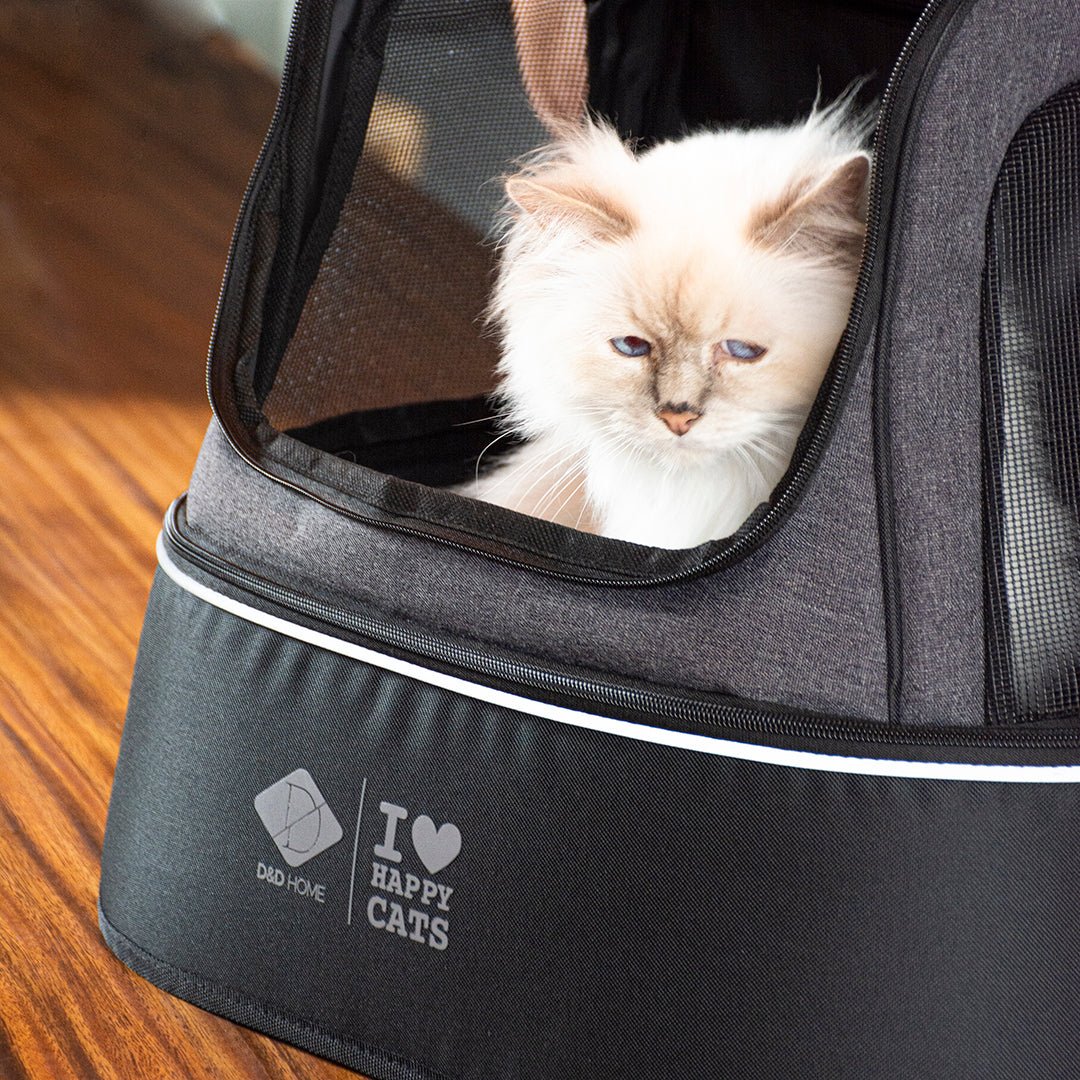 Set voor onderweg transporttas D&D Home - I LOVE Happy Cats