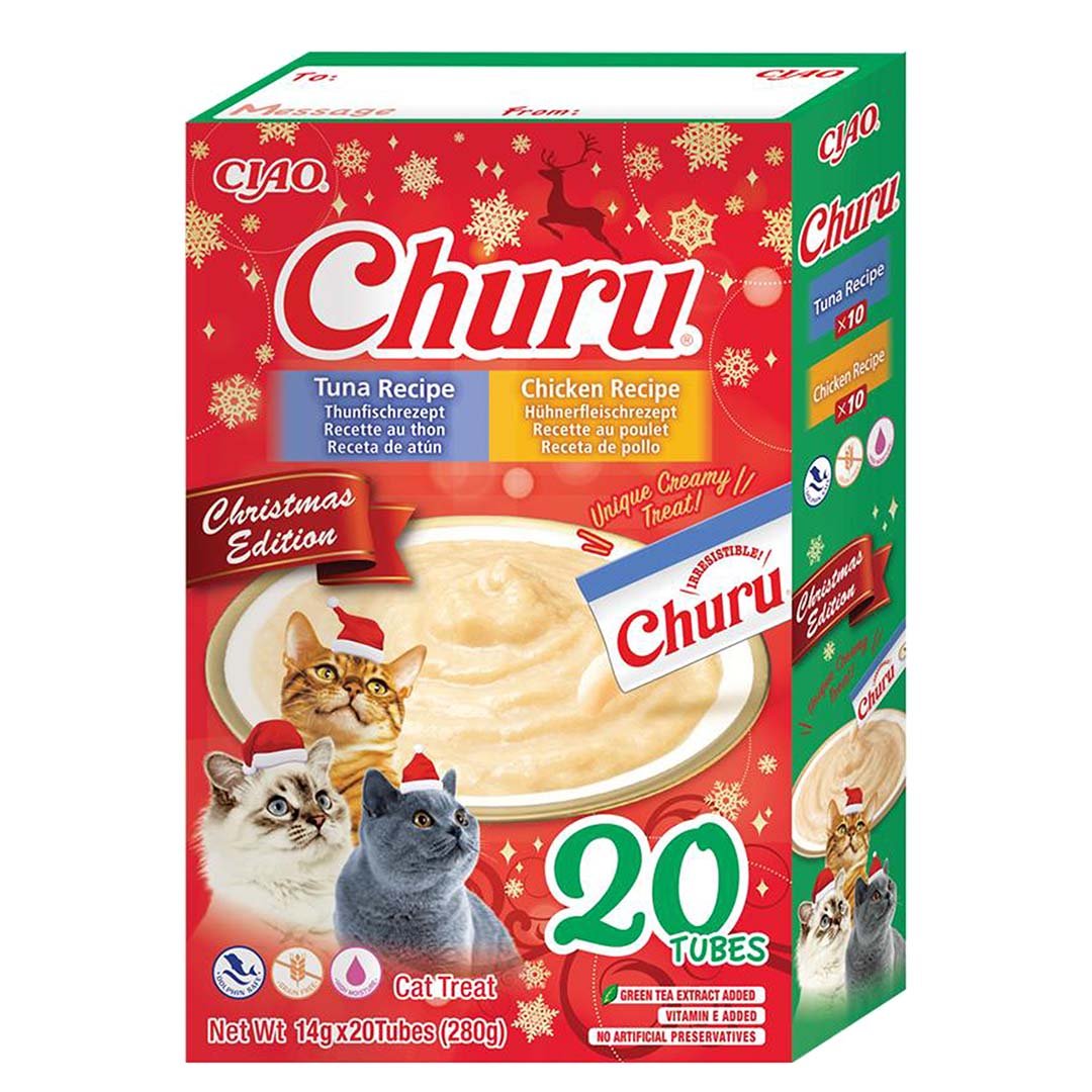 CIAO Churu Christmas edition kip & tonijn Snacks INABA