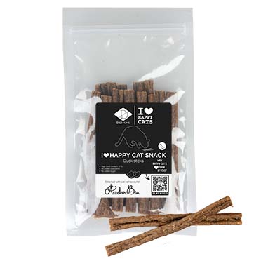 I Love Happy Cat Snack-Sticks met eend