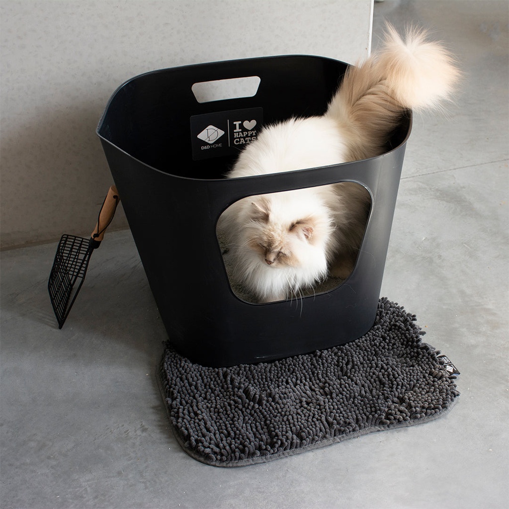 DEAN - Open litter box black