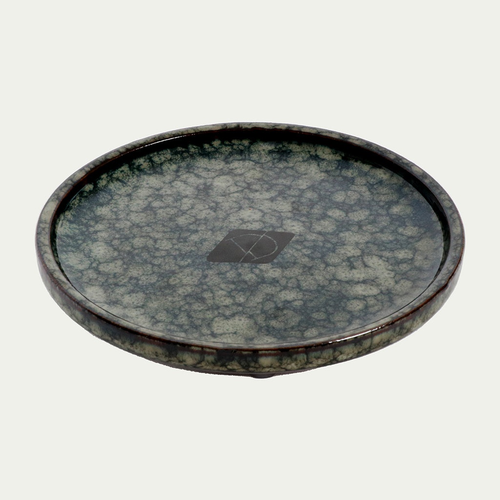 Jasper dining bowl - marble green