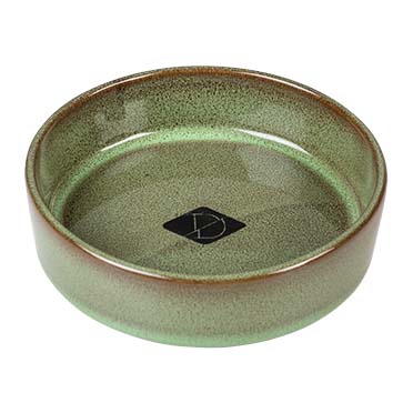 JASPER CAT FOOD AND DRINK BOWL GREEN