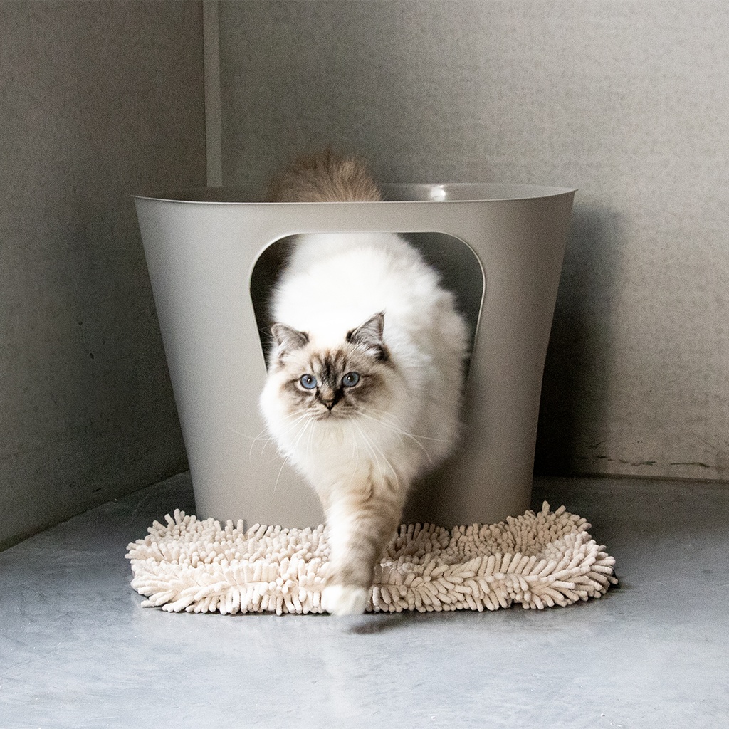 DEAN – toilette ouvert pour chat gris