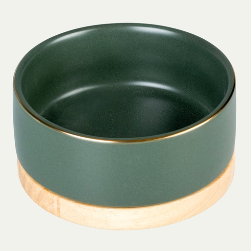 [15466] Timber bowl - dark green