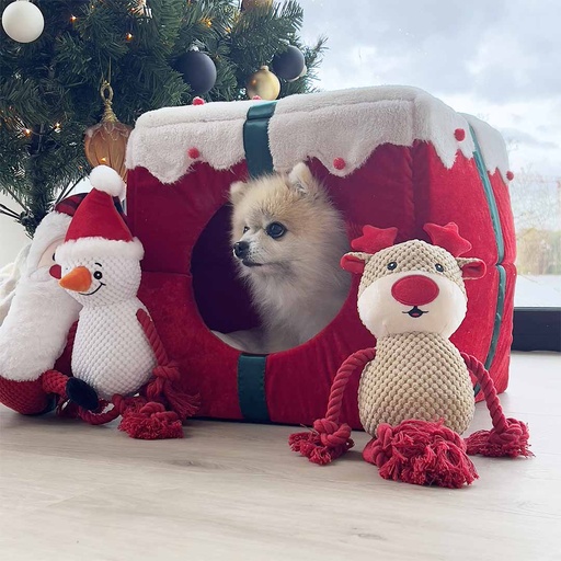 [15623] Xmas Calin avec corde bonhomme de neige 