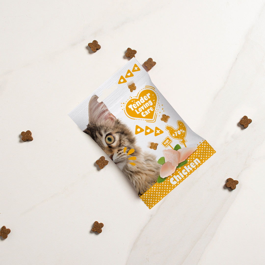 [13173K] TLC Soft kattensnack kip (2 x 50g)